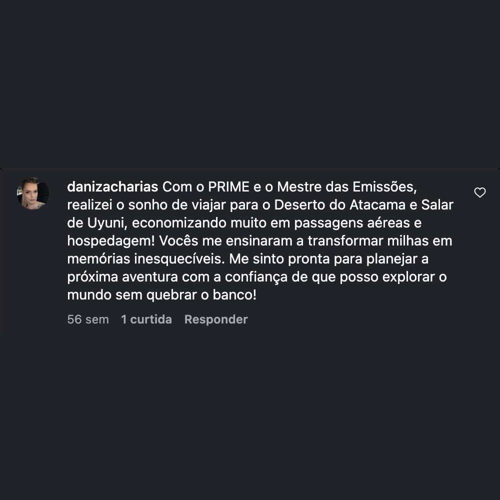 Depoimento de @danizacharias